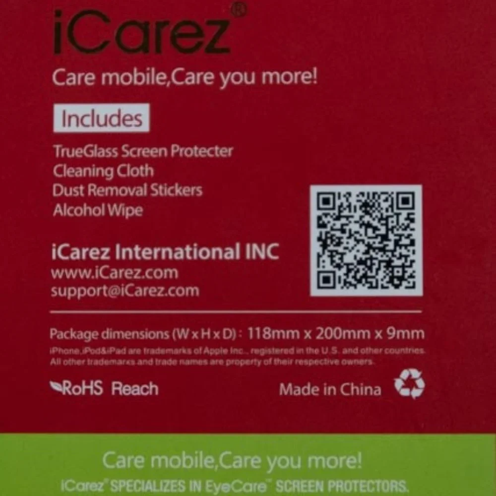 2for1 iCarez True Glass Pro iPhone 6 Plus Tempered Glass 2P CS Screen Protectors